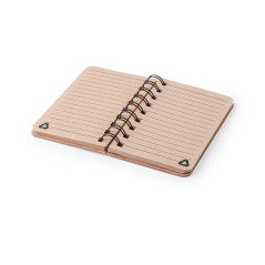 Caderno bambu pequeno c/argolas